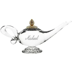 Aladdin's Lamp Jeweled Glass Miniature by Arribas – Personalized