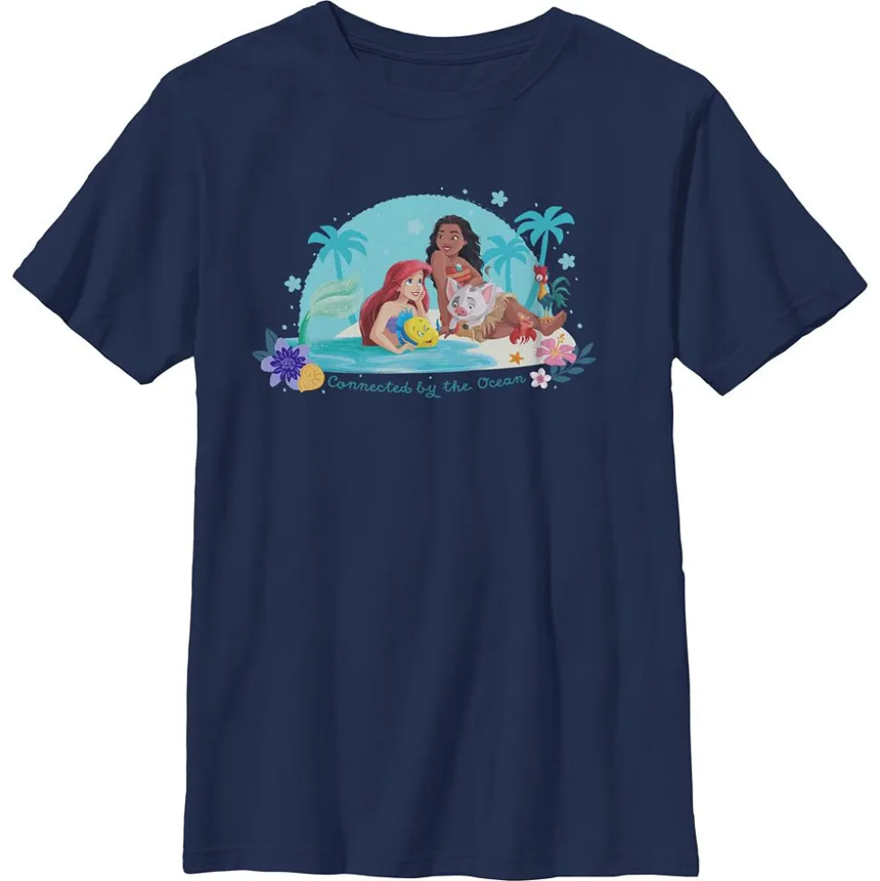 Ariel and Moana ''Connected by the Ocean'' T-Shirt for Kids – Disney Princess