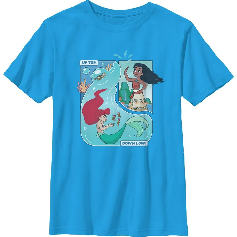 Ariel and Moana ''Up Top, Down Low!'' T-Shirt for Kids – Disney Princess