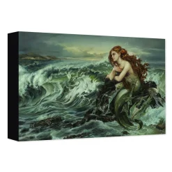 Ariel ''Drawn to the Shore'' Giclée on Canvas by Heather Edwards