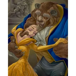 Beauty and the Beast ''Falling in Love'' Gallery Wrapped Canvas by Jared Franco – Limited Edition