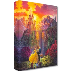 Beauty and the Beast ''Spring Dance'' Giclée on Canvas by Rodel Gonzalez – Limited Edition
