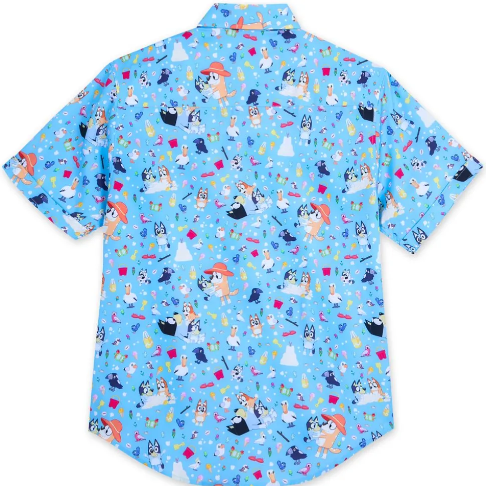 Bluey ''Beach Day'' Button Down Shirt for Men by RSVLTS