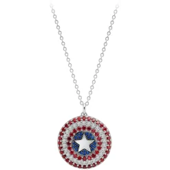 Captain America Shield Pendant Necklace by CRISLU