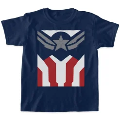 Captain America Suit T-Shirt for Kids – The Falcon and The Winter Soldier – Customizable