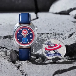 Captain America 85th Anniversary Watch and Coin Set for Adults by Citizen