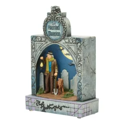 Caretaker and Dog ''Ghostly Graveyard Guardian'' Light-Up and Sound Figure by Jim Shore – The Haunted Mansion