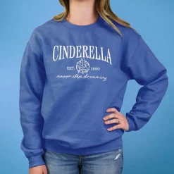 Cinderella Embroidered Pullover Sweatshirt for Women