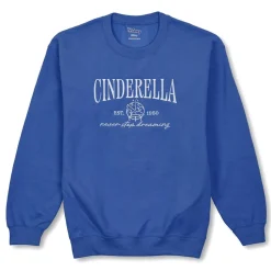 Cinderella Embroidered Pullover Sweatshirt for Women