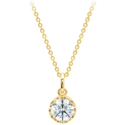 Cinderella Faceted Slipper Necklace by CRISLU