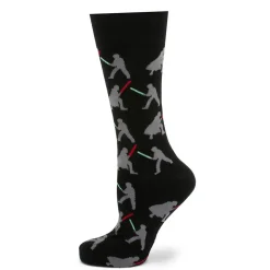 Darth Vader and Luke Skywalker LIGHTSABER Battle Black Socks Gift Set for Adults – Star Wars