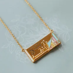 Disneyland Ticket Book Charm Necklace by Rebecca Hook