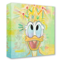 Donald Duck ''Dignified Duck'' Gallery Wrapped Canvas by Dom Corona – Limited Edition