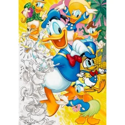 Donald Duck ''90 Years of Donald'' Gallery Wrapped Canvas by Tim Rogerson – Limited Edition