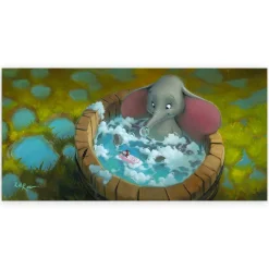 Dumbo and Timothy Mouse ''Good Clean Fun'' by Rob Kaz Canvas Artwork – Limited Edition