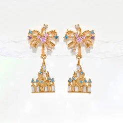 Fantasyland Castle Fireworks Dangle Earrings by Girls Crew
