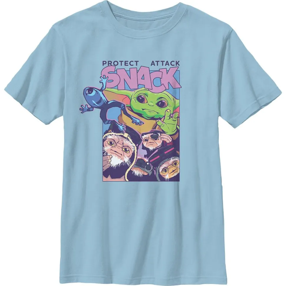 Grogu ''Protect, Attack, Snack'' T-Shirt for Kids – Star Wars: The Mandalorian and Grogu