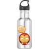 ''I Am Iron Man!'' Text Emoji Water Bottle – Customizable