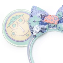 ''it's a small world'' Ear Headband with Sequined Bow