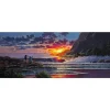 ''Lilo and Stitch Share a Sunset'' Gallery Wrapped Canvas by Rodel Gonzalez – Limited Edition