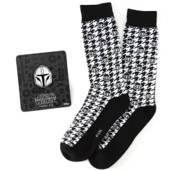 Mandalorian Helmet Houndstooth Socks Gift Set for Adults – Star Wars