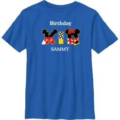 Mickey and Minnie Mouse ''Birthday Kid'' T-Shirt for Kids – Customized