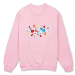 Mickey and Minnie Mouse Fruit Pullover Sweatshirt for Adults