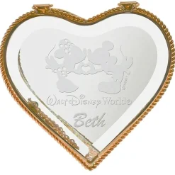 Mickey and Minnie Mouse Glass Jewelry Box by Arribas – Personalized
