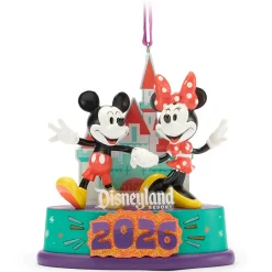 Mickey and Minnie Mouse Light-Up Ornament – Disneyland 2026