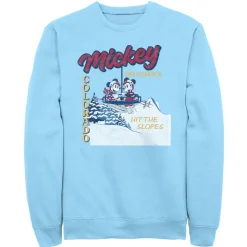 Mickey and Minnie Mouse ''Ski School'' Pullover Sweatshirt for Adults