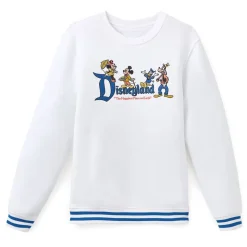 Mickey Mouse and Friends Disneyland 70th Anniversary Fashion Pullover Sweatshirt for Men