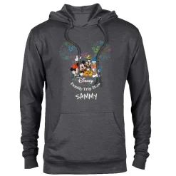 Mickey Mouse and Friends Fireworks ''Disney Family Trip 2026'' Pullover Hoodie for Adults – Customized