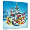 Mickey Mouse and Friends ''Oh Boy, It's Christmas!'' Gallery Wrapped Canvas by Tim Rogerson – Signed Limited Edition