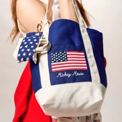 Mickey Mouse Icon Americana Micro Canvas Tote Bag Charm