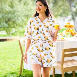 Mickey Mouse Icon Oranges Shirt for Women