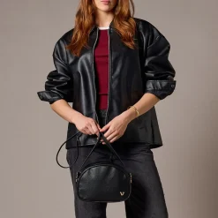Mickey Mouse Icon Simulated Leather Flair Crossbody Bag