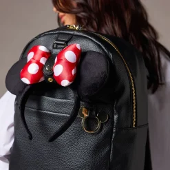 Mickey Mouse Icon Simulated Leather Flair Backpack