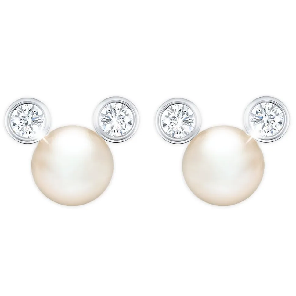 Mickey Mouse Pearl Earrings by CRISLU