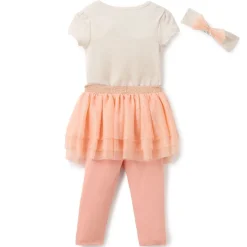 Minnie Mouse and Daisy Duck 1st Birthday Bodysuit and Skirt with Leggings Set for Baby
