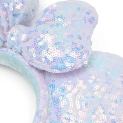 Minnie Mouse Sequin Cotton Candy Ear Headband for Adults