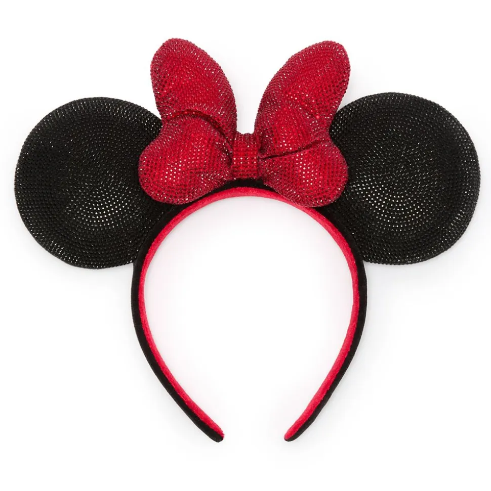 Minnie Mouse Sequined Ear Headband – Black and Red