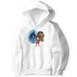 Moana & Maui Adventures in Oceania Pullover Hoodie for Kids – Moana – Customizable