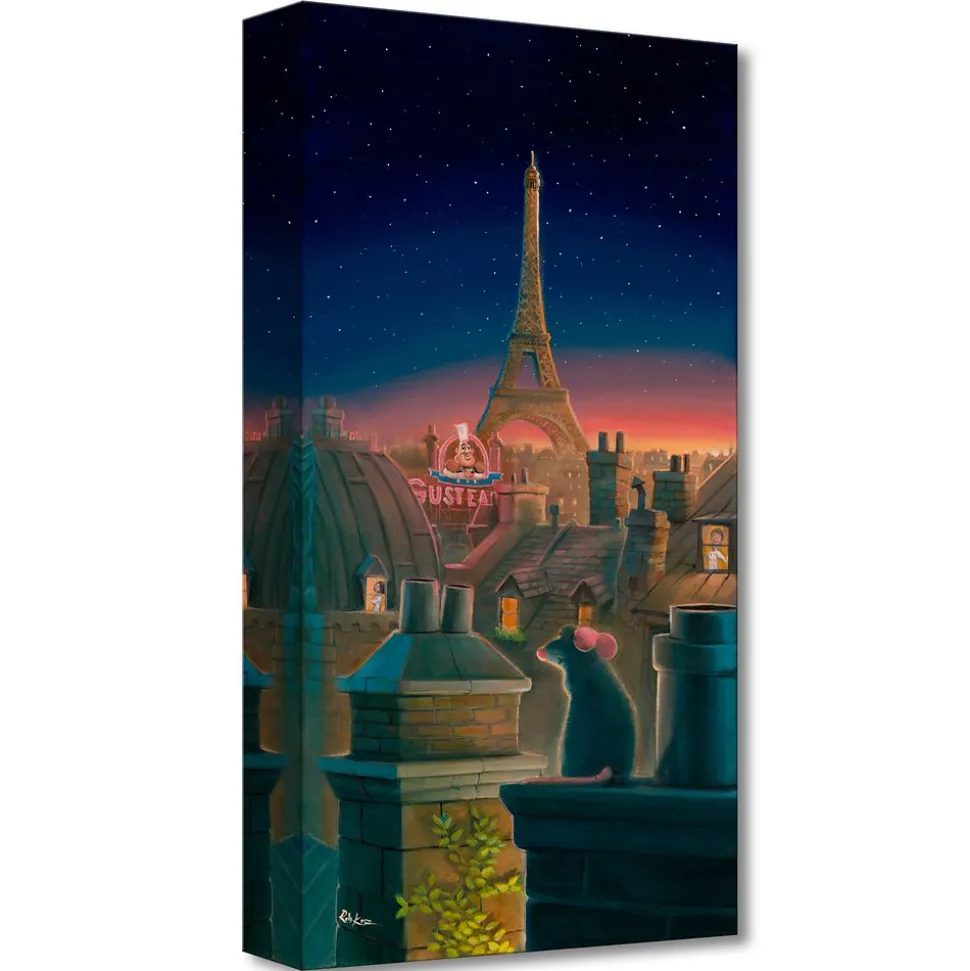 Ratatouille ''A Taste of Paris'' Canvas Artwork by Rob Kaz – 20'' x 10'' – Limited Edition