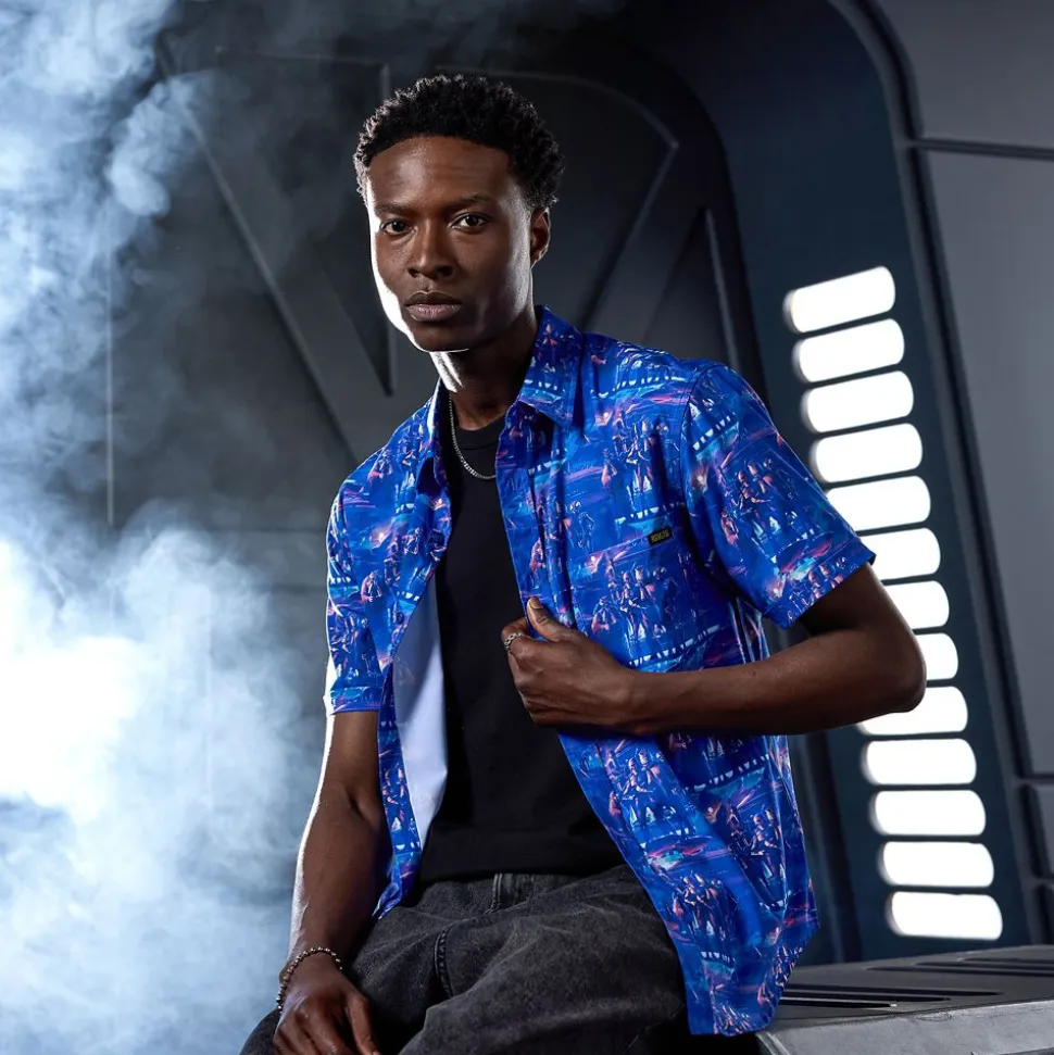 Star Wars Bounty Hunters Button Down Shirt for Men by RSVLTS