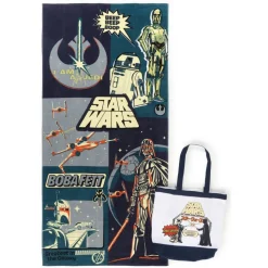 Star Wars Retro Comic Book Towel and Tote Bag Set