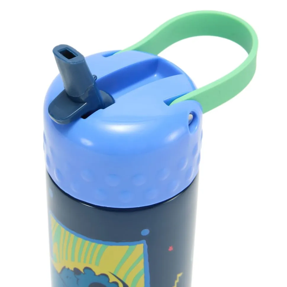 Stitch 16 oz. Stainless Steel Water Bottle with Built-In Straw – Lilo & Stitch