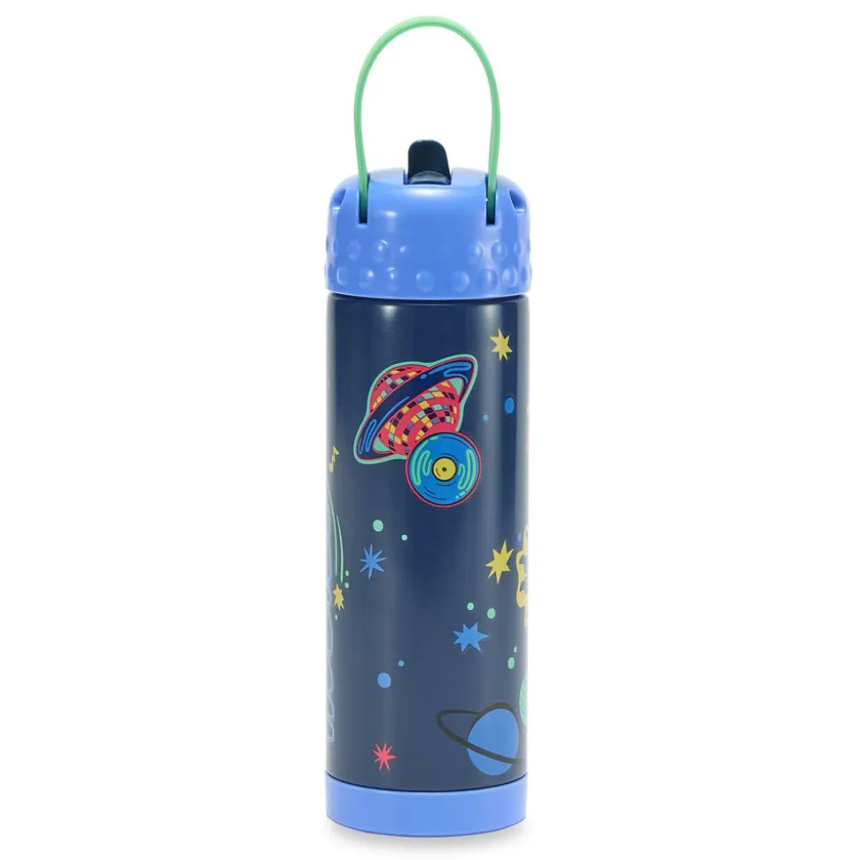 Stitch 16 oz. Stainless Steel Water Bottle with Built-In Straw – Lilo & Stitch