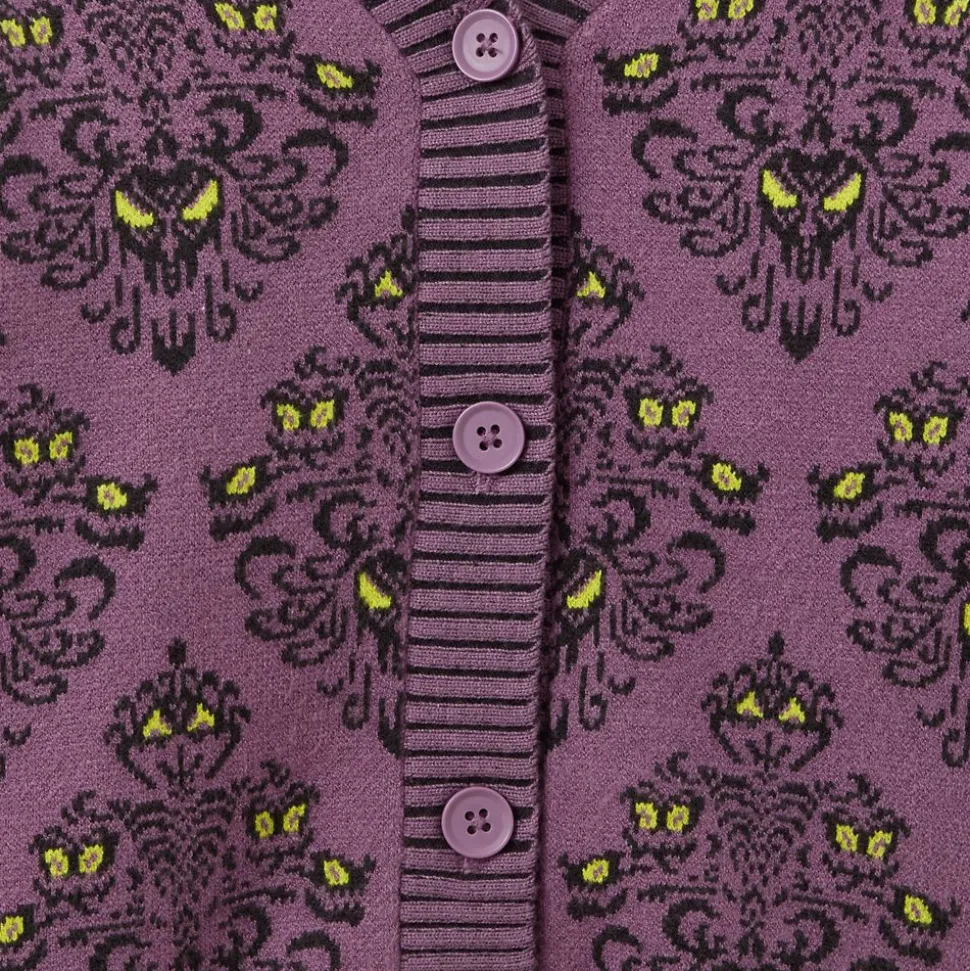 The Haunted Mansion Wallpaper Knit Cardigan for Girls
