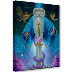 The Sword in the Stone ''Merlin's Domain'' by Jared Franco Hand-Signed & Numbered Canvas Artwork – Limited Edition