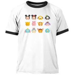 ''Tsum Tsum'' Grid Ringer Tee for Men – Customizable